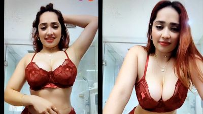 Live In Red Lingerie - Aditi Mistry - Live Show | Movies07prime